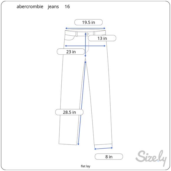 Abercrombie & Fitch 90's Straight Ultra High Rise Ultra Super Dark 33 / 16 Short - Picture 7 of 7